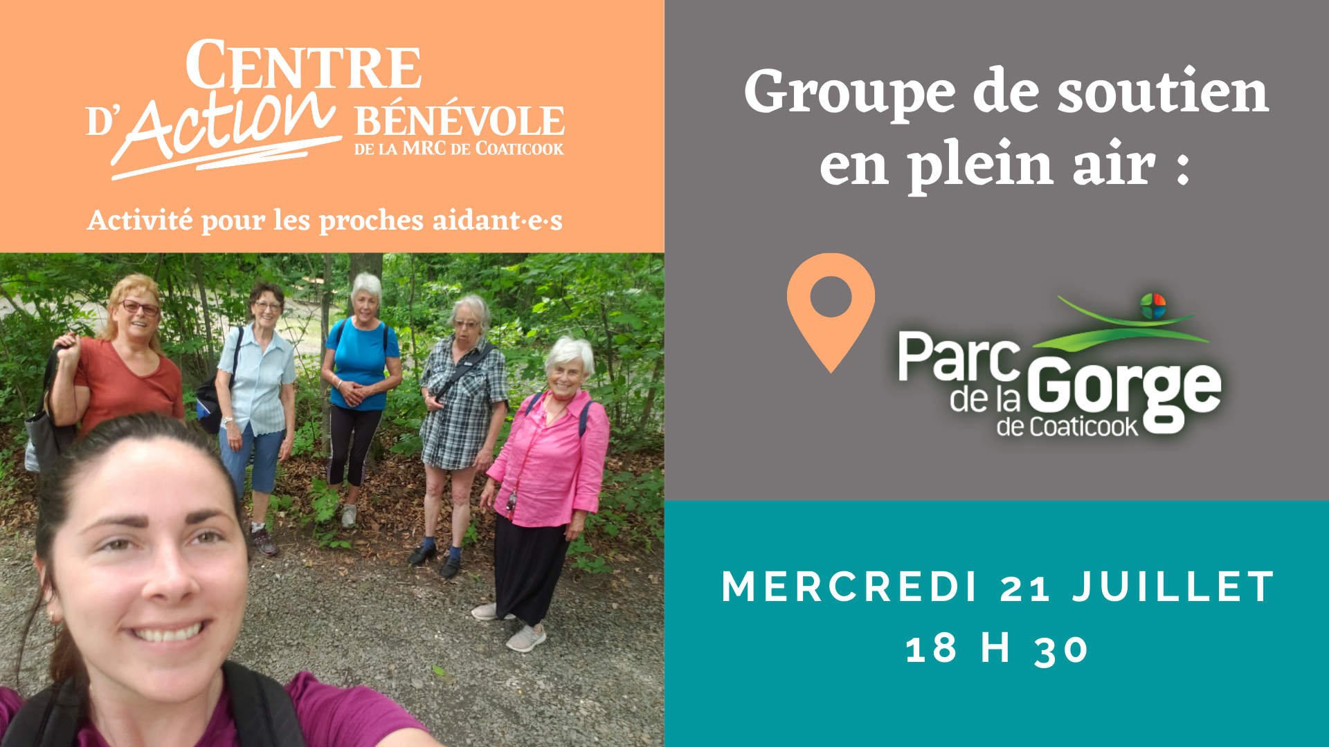 Groupe de soutien de juillet pour les proches aidants