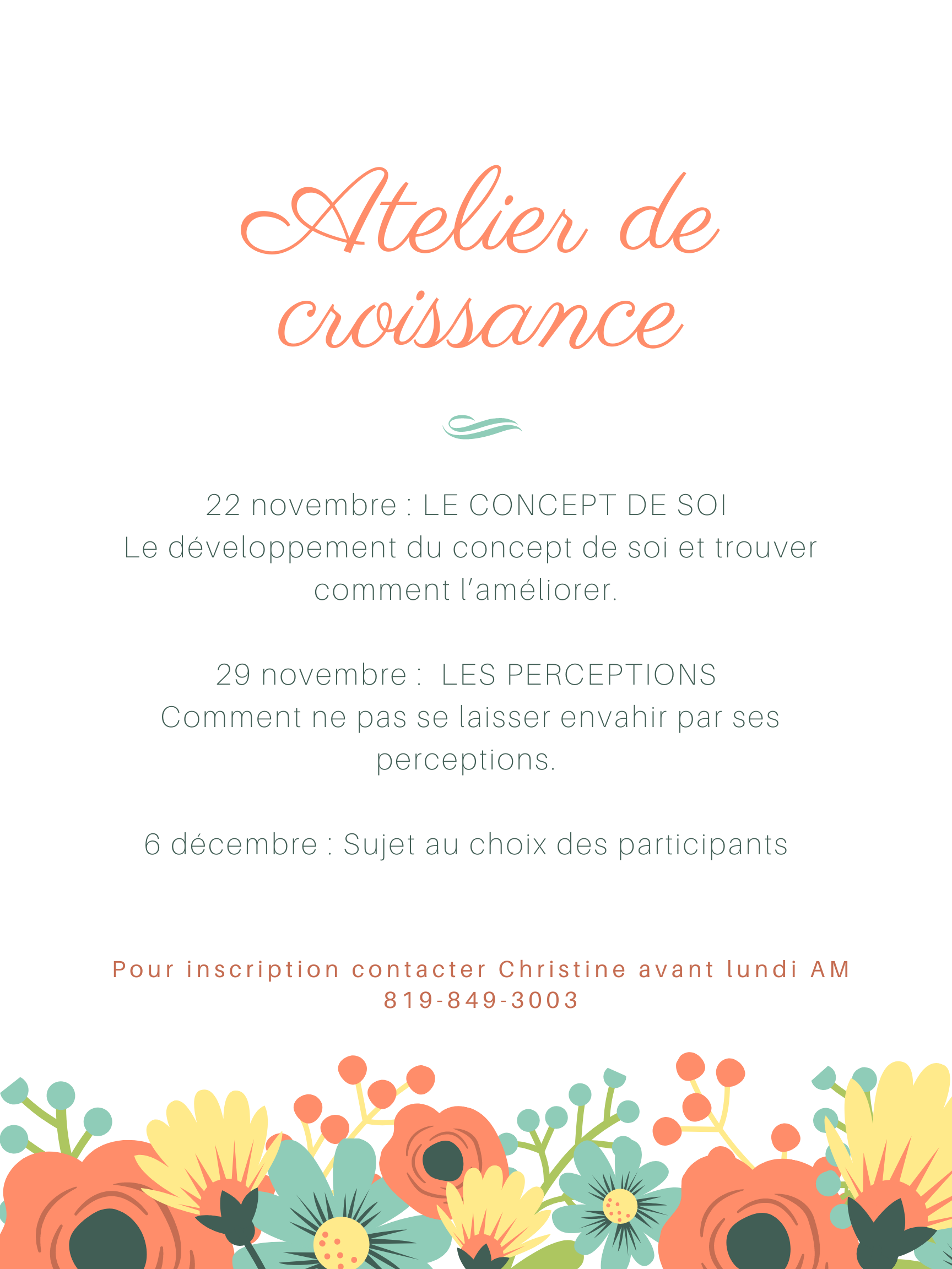 Ateliers de croissance par l'Éveil