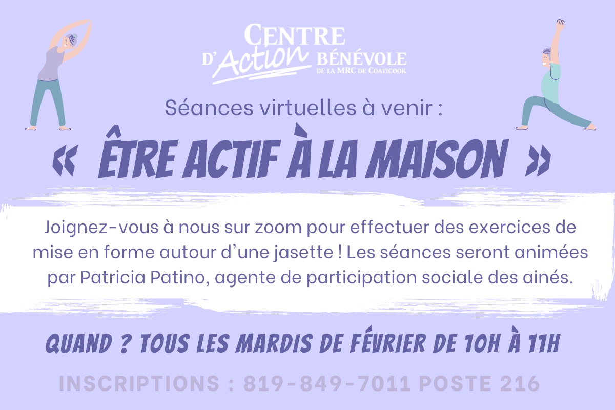 Restez actifs à la maison